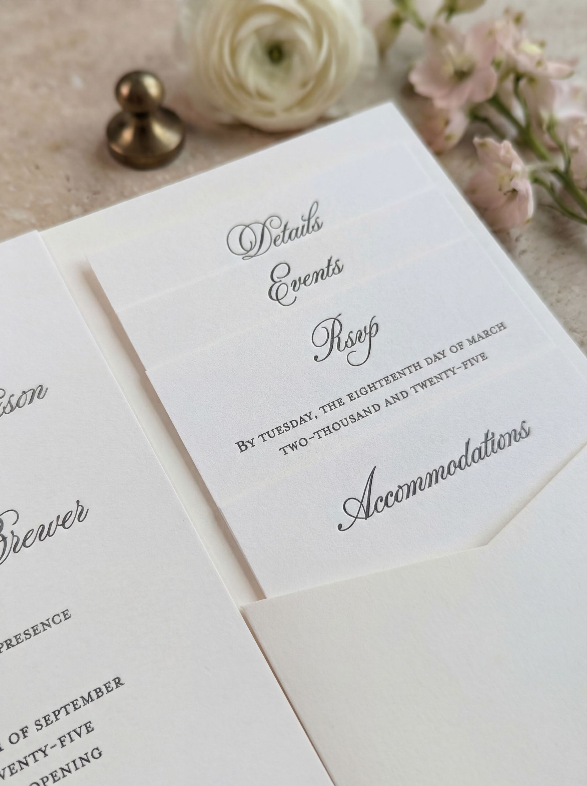 Invitation Insert Cards