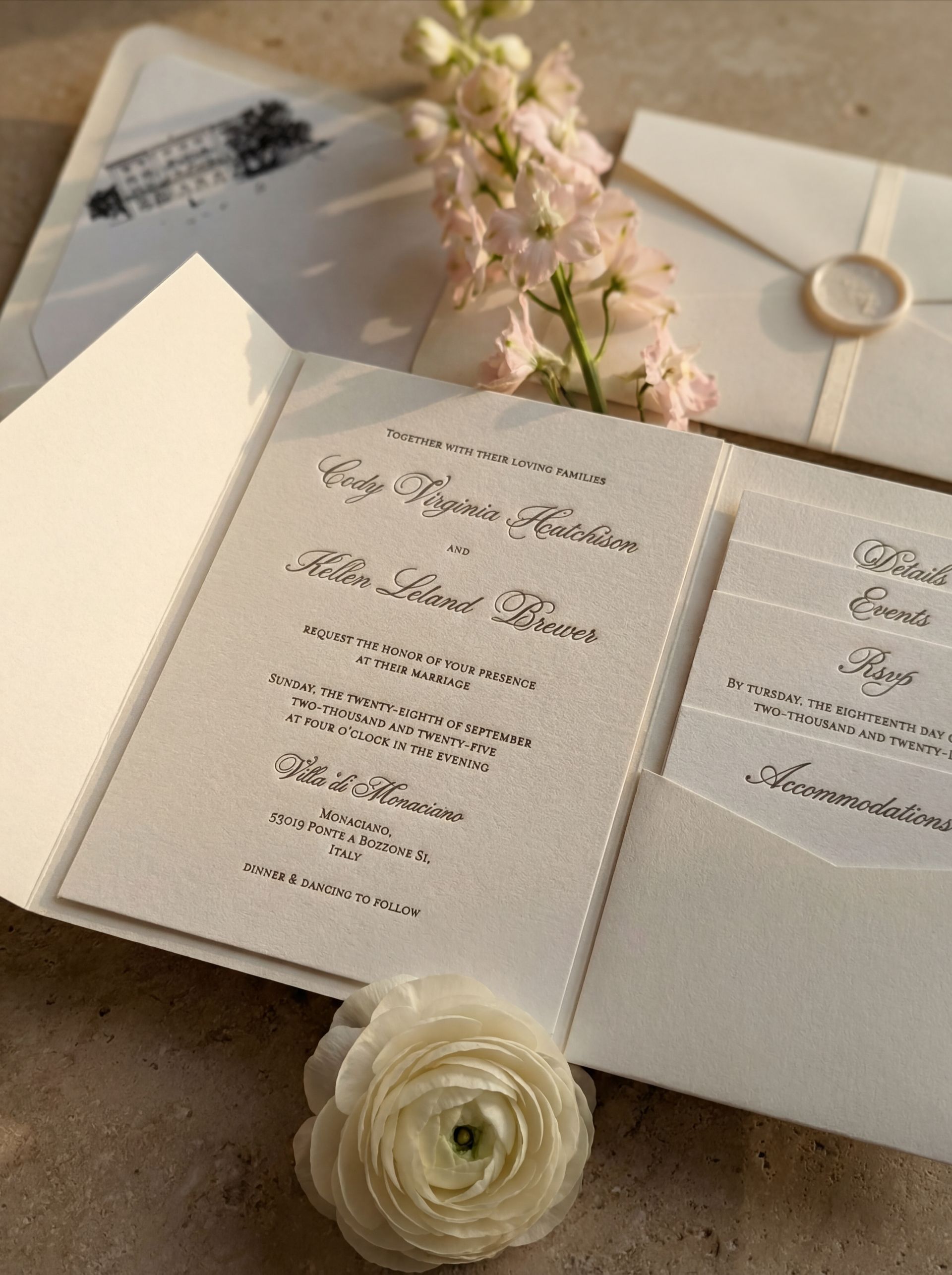 Letterpress Invitation Suite
