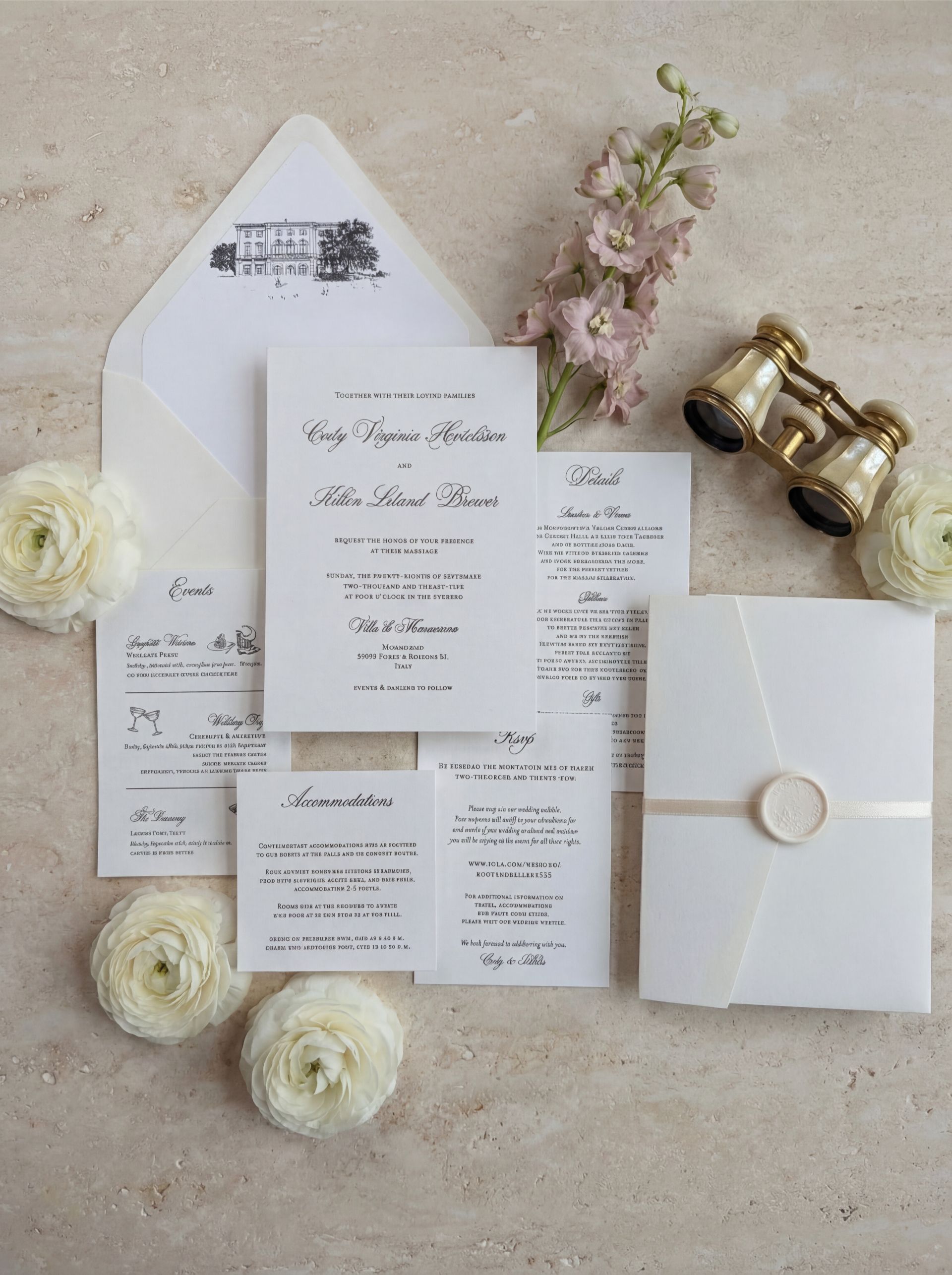 Letterpress Invitation Suite