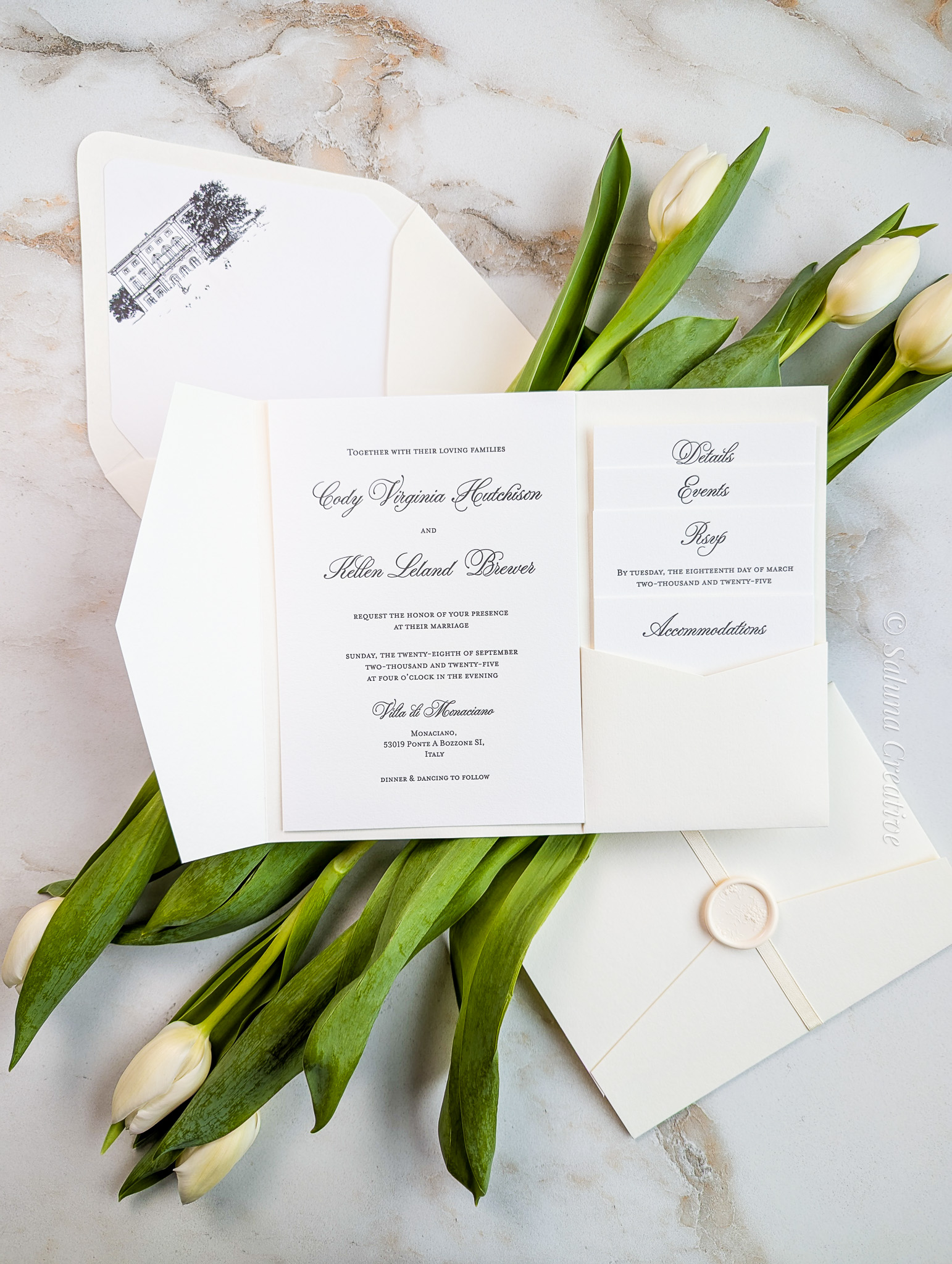Letterpress Suite for a Destination Wedding